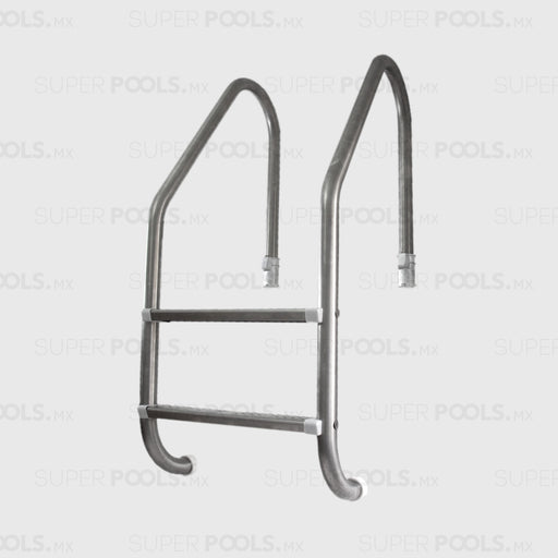 Escalera de 2 Peldaños Marca Vertex de Acero Inoxidable Para Albercas, Piscinas y Spas