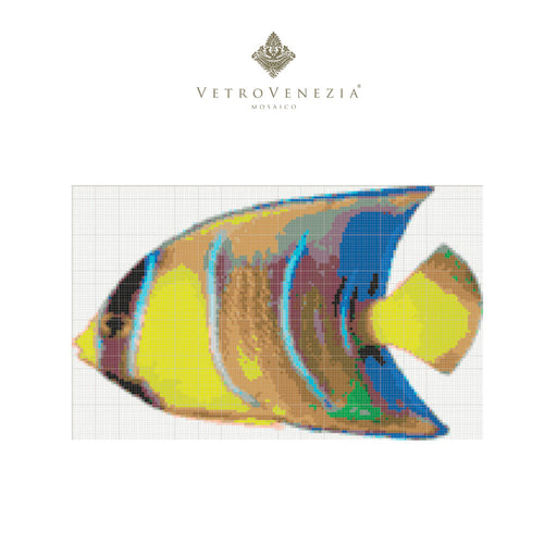 Mosaico Vetro Venezia Peces, Torugas y Arrecife / mosaico 1×1 cm