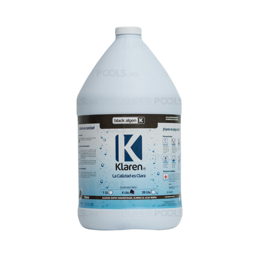 Klaren Algicida Black Algen Elimina Alga Negra de Alberca, Piscinas y Spas