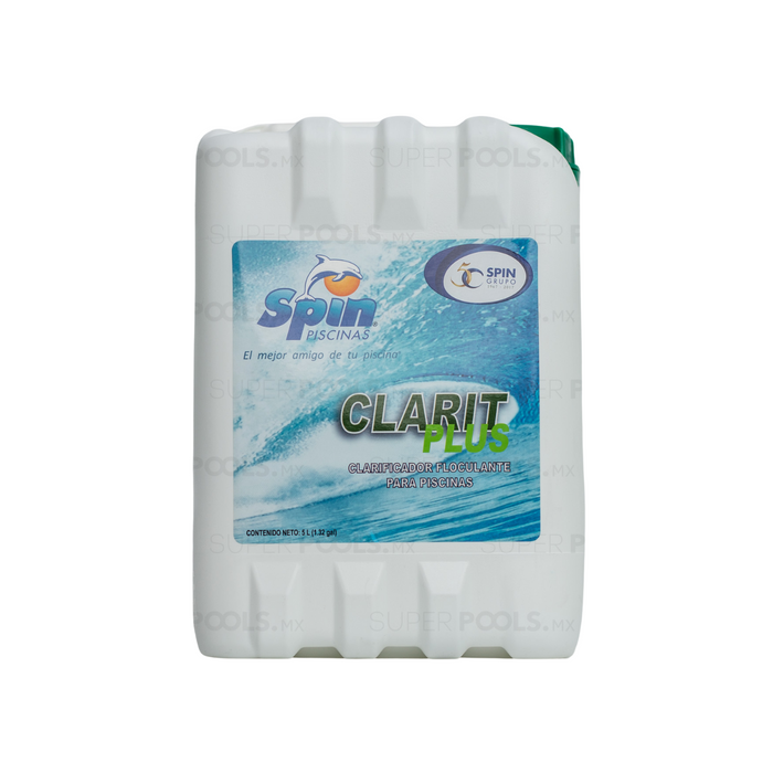 Spin Clarificador Clarit Plus Para Eliminar Turbidez del Agua de Albercas, Piscinas y Spa