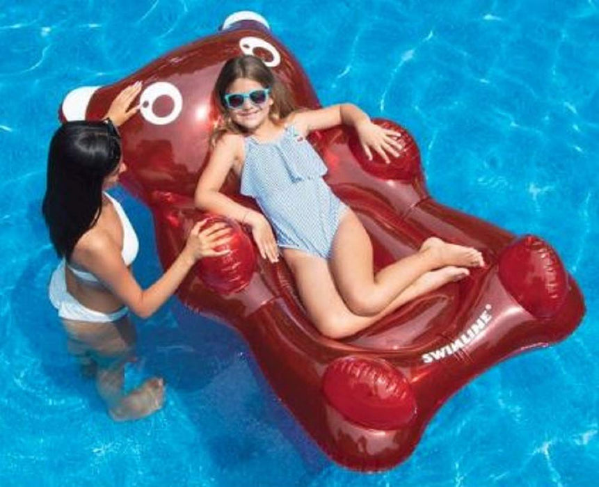 Flotador Inflable de Gomita de Oso Marca Swimline Juguete Para Alberca y Playa