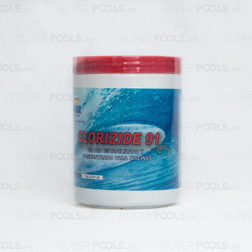 Spin Cloro Clorizide 91 Tableta 3” Bactericida, Fungicida y Algicida Para Albercas, Piscinas y Spas