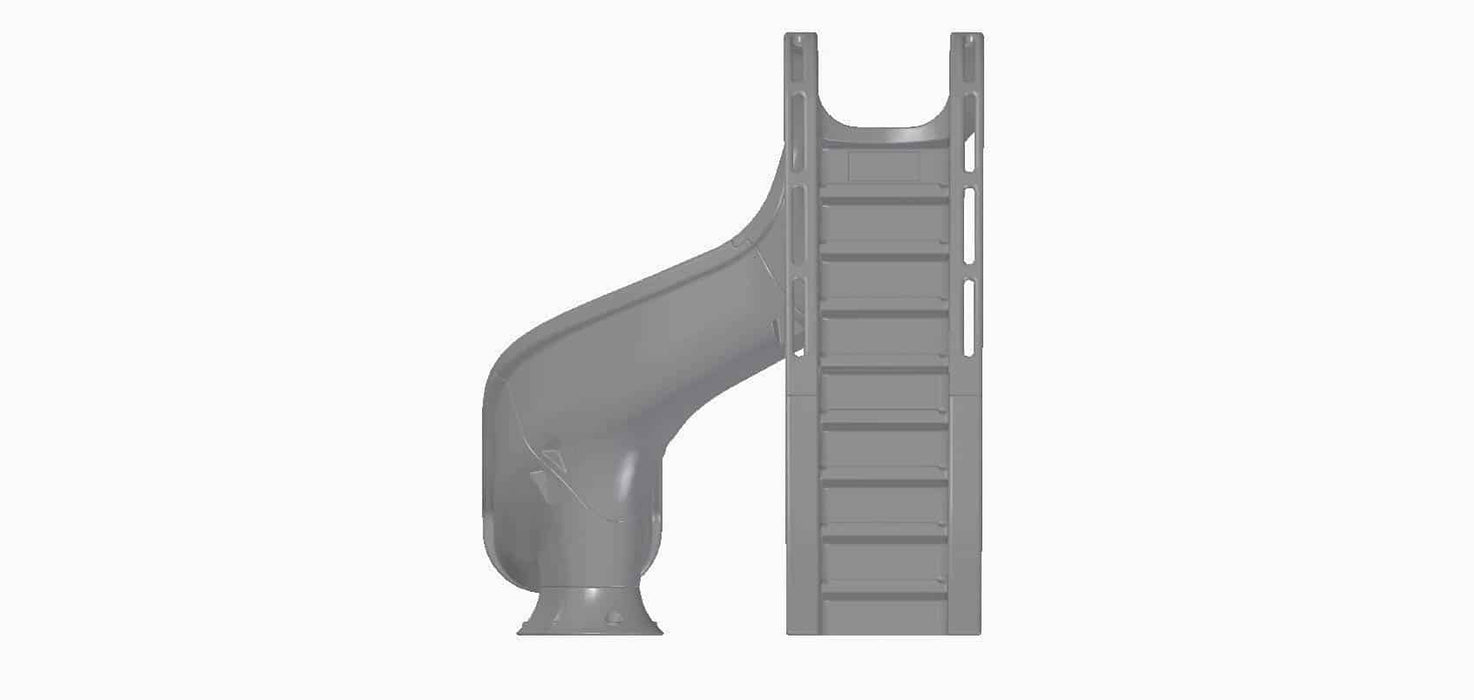 Tobogán Para Piscina AstralPool Modelo Curvo A Izquierda 1,78 M
