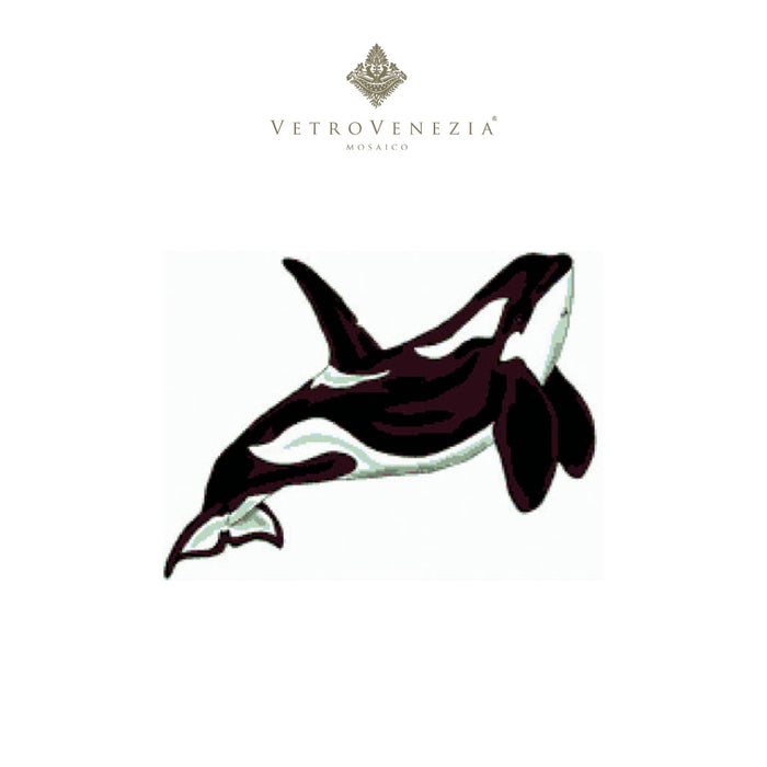 Mosaico Vetro Venezia Figuras de Orcas / mosaico 1×1 cm